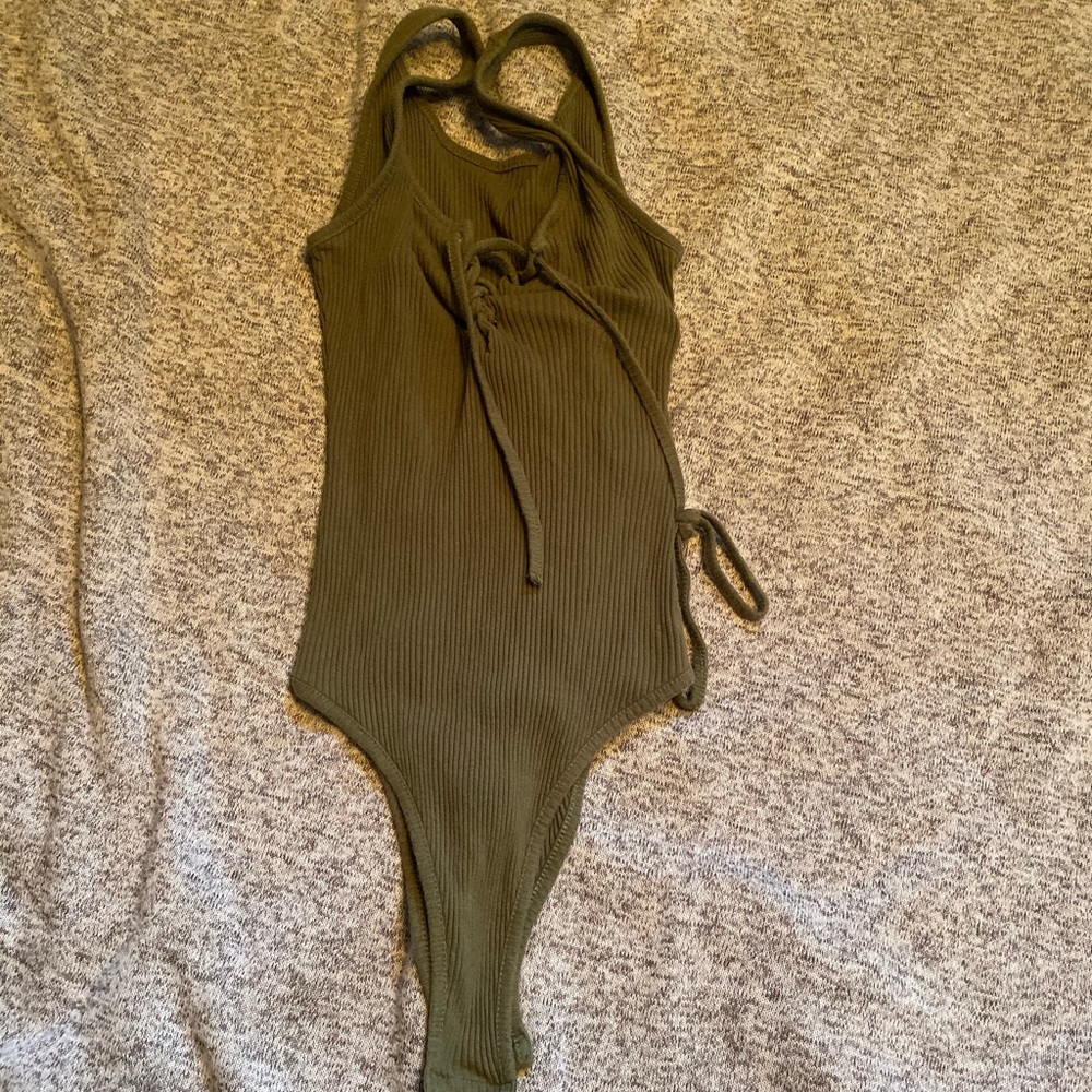 Olive Green Bodysuit